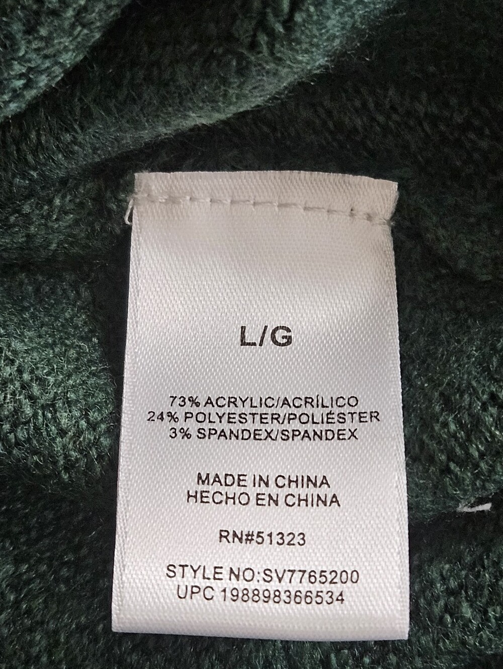 Vince Camuto Knit Sweater Believe Women's Green Holiday Christmas Size Large - Picture 9 of 10